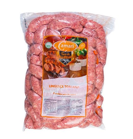 Linguiça Toscana Congelada Pacote 6 kg - Camari