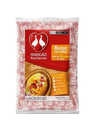Bacon Cubo (Barriga) Pacote 2 kg - Perdigão