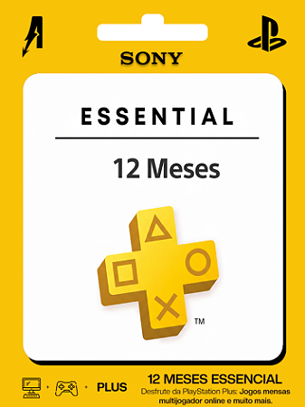 Playstation Plus Essencial 12 Meses