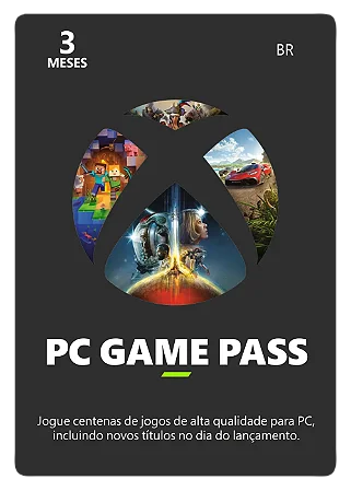 Xbox Game Pass PC 3 Meses Brasil