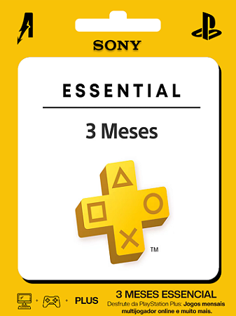 Playstation Plus Essencial 3 Meses