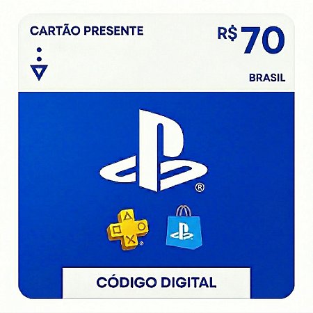 PlayStation PSN Gift Card Saldo R$ 70 Reais