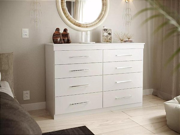 Cômoda - 8G - Genova plus - Branco