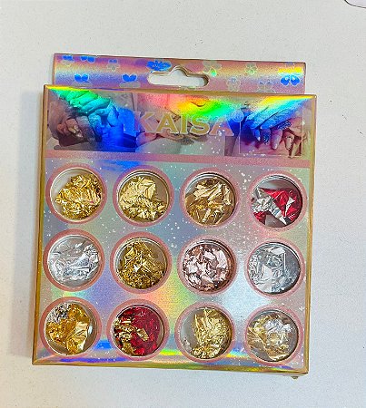 Kaisa Kit folha de Ouro 12 peças