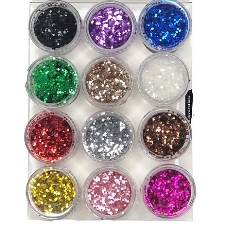 Glitter Flocado 12 peças