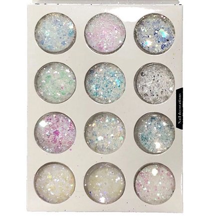 Glitter Flocado Branquinho Furtacor 12 peças