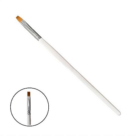 Pincel N6 Reto Simples Branco