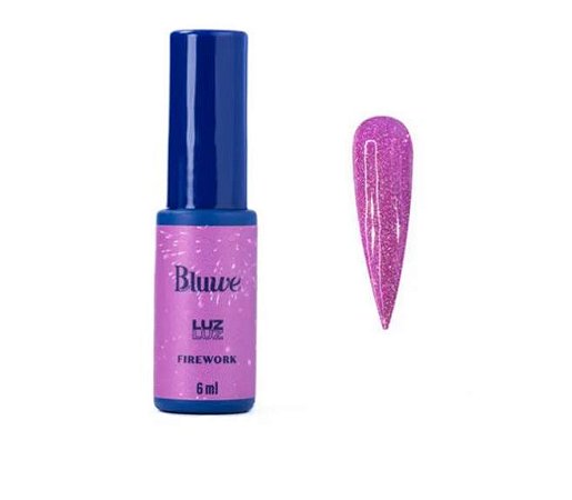 Bluwe Esmalte em Gel Sparkle Pink Coleção Luz 6ML