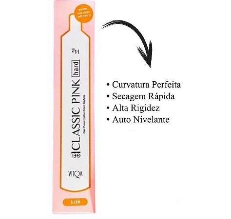 Vólia Sachê Gel Classic Pink Hard 14g