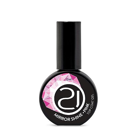Nails 21 Top Coat Mirror Shine Pink 12ml