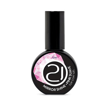 Nails 21 Top Coat Mirror Shine Pink Suave 12 ml