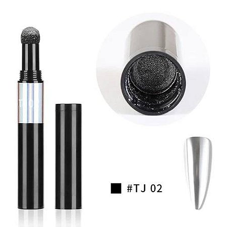 Caneta Pó Cromo Prata T102