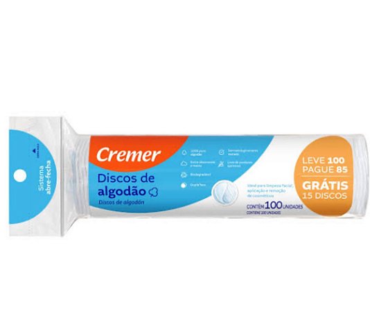 Cremer Discos de Algodão 100un