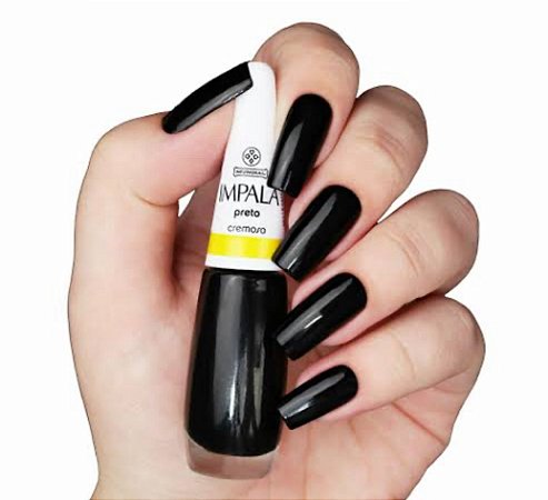 Impala Esmalte Preto Cremoso 7,5ml