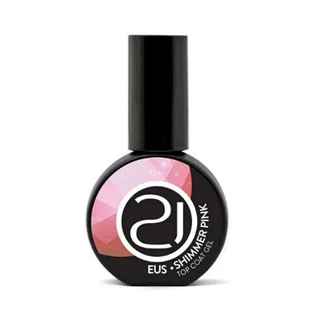 Nails 21 Top Coat Eus Shimmer Pink 12 ml