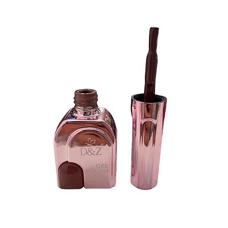 D&Z Esmalte n08 Marrom Chocolate-12ml Frasco Rosê