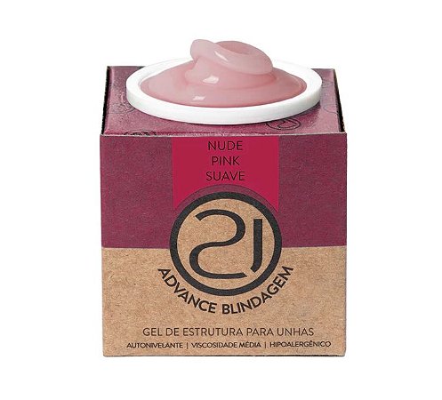 Nails 21 Gel Blindagem Advance Nude Pink Ecoline 32g