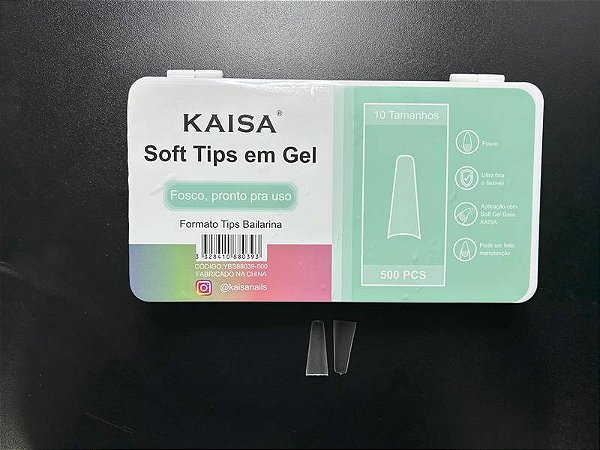 CAIXA 500 TIPS SOFT GEL KAISA - BAILARINA