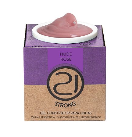 Nails 21 Gel Ecoline Strong Nude rosê 34g