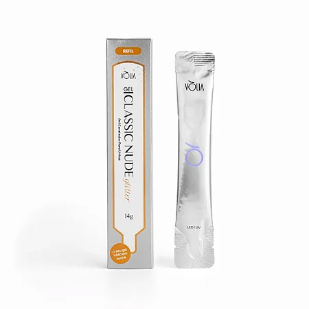 Vólia Sachê gel Classic Nude Glitter 14g