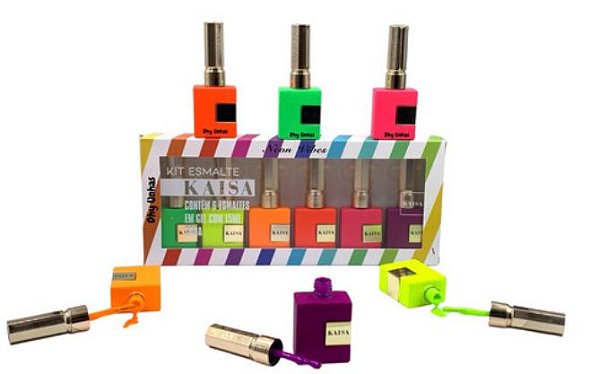 Kaisa Kit esmalte Gel Neon Verão 6un