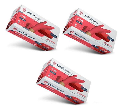 Unigloves Luva P Cereja Latéx 100 un
