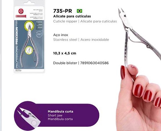 Mundial Alicate de Cutícula 735 Inox Afiado