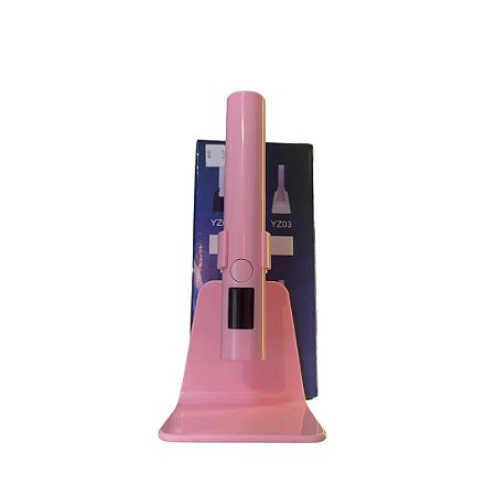 Lanterna UV Rosa Recarregável  com Suporte
