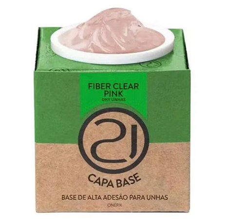 Nails 21 Onefix Fiber Clear Pink Pote 28g