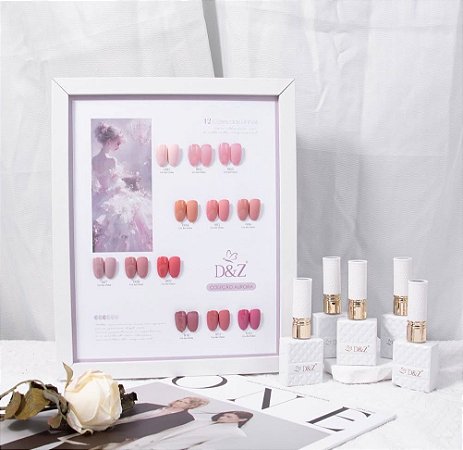 D&z Kit Luxo Coleção Aurora 12 Esmaltes 15ml cada