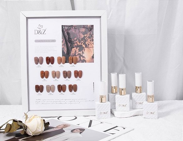 D&z Kit Luxo Coleção Cacau 12 Esmaltes 15ml cada