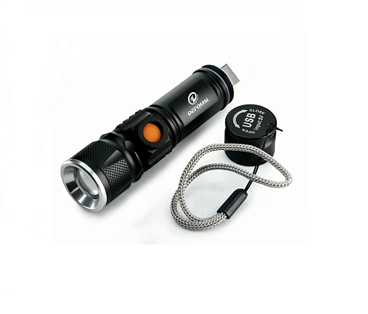 Mini Lanterna Led Ultra Brilho T6 Tática Recarregável