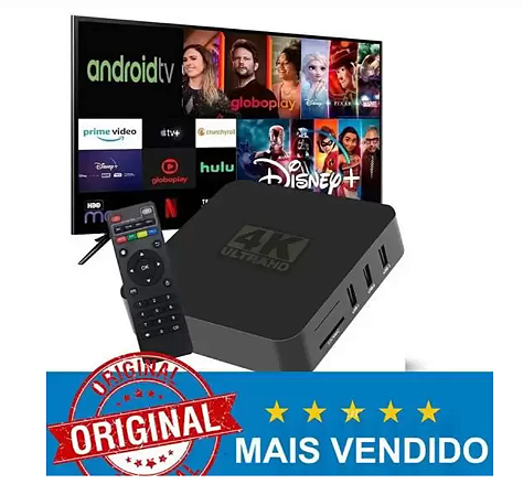 Smart tv, Conversor, Tvbox 4k Wifi, Internet Tv, Novo