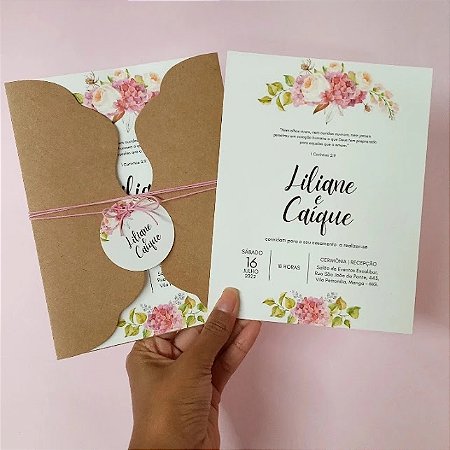 50 Convites Modelo Lara