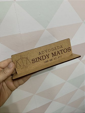 Placa de Mesa MDF