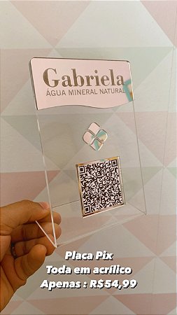 Placa Qr Code Simples (Novo Modelo)