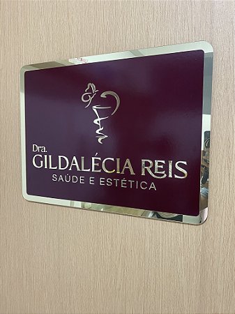 Placa de Parede com Logomarca (60CM)