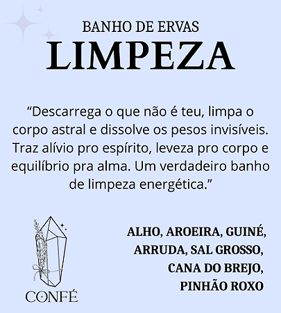 Banho de Ervas - Limpeza