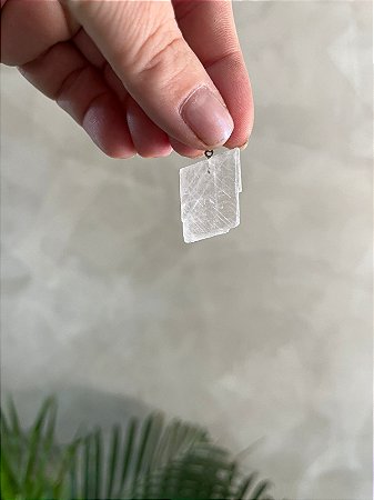 Pingente Calcita Ótica - Memória, Foco, Clareza, Expansão Mental