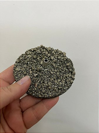 Incensário de Pirita  -  Prosperidade, Riqueza, Brilho Pessoal