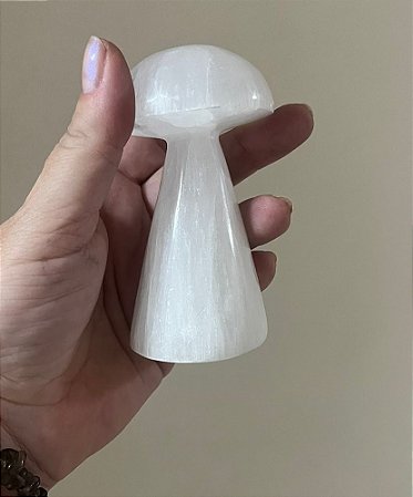 Cogumelo de  Selenita – Limpeza energética e espiritual, Calma e Paz
