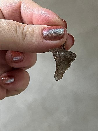 Pingente de Quartzo Fumê Bruto - Concretização, Aterramento, Proteção