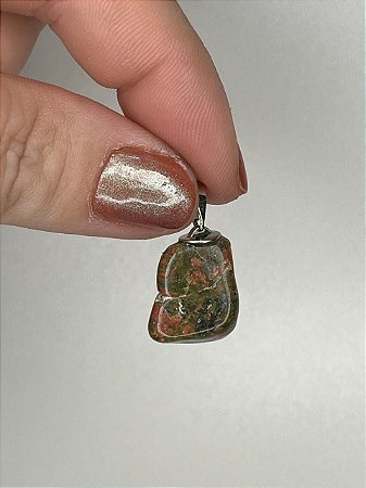 Pingente de Unaquita Rolado - Antidepressiva, Abre o terceiro Olho, Equilibrio Emocional