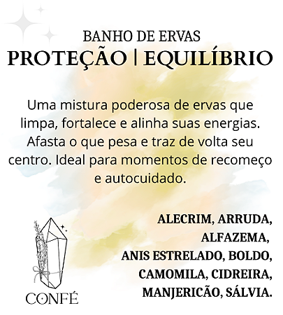 Banho de Ervas  - Proteção e Equilíbrio ( EDIÇÃO ESPECIAL )