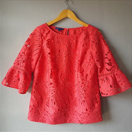 Blusinha guipir importada, M