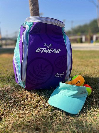 Mochila - Roxa com verde água