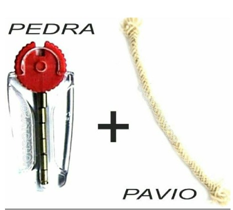 KIT 7 PEDRAS + 1 PAVIO PARA ZIPPO ATACADO 5 kits