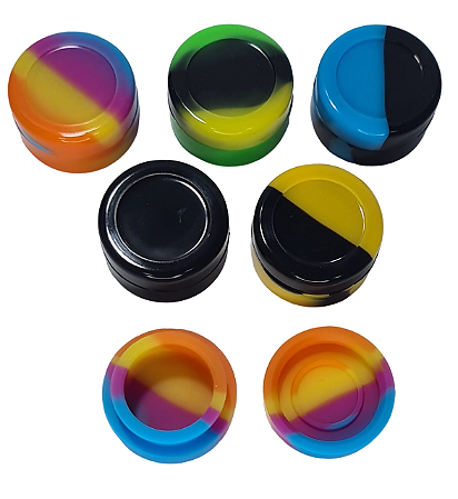 Slick de silicone 5ml container potinho de armazenamento Kit com 5