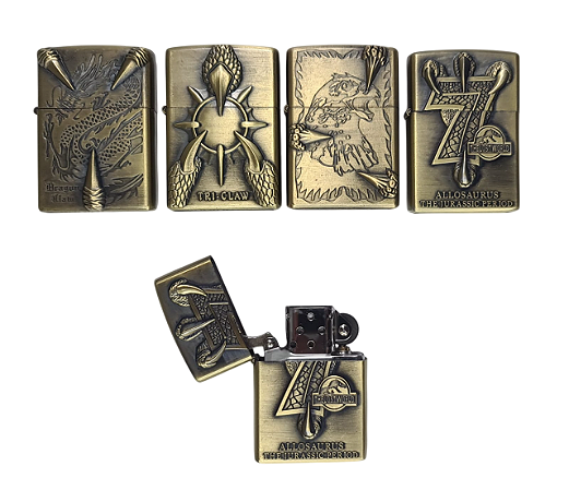Isqueiro estilo Zippo de metal retrô Garras