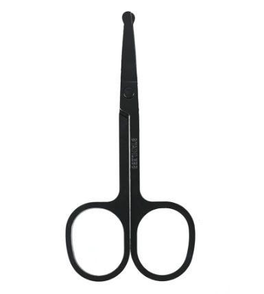 Tesoura sem ponta Atacado em aço preto 10 unidades